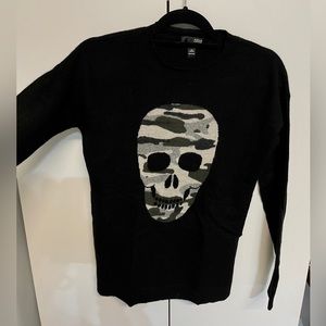 AQUA Cashmere Skull Sweater- Small